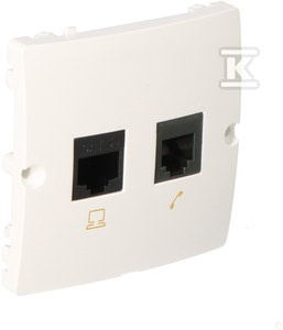 GN.KOMP/TELEF.RJ45+RJ11 BIAŁE BMF5T.0