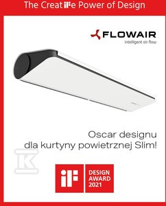 SLIM E-200 KURTYNA DRZW.ELE. 2M 12KW BIA