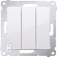 ŁĄCZ.3-KR.PODS.LED BIAŁY SIMON54