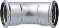 KOLANO 54MM-45ST INOX PRESS