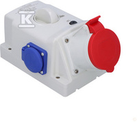 GN.Z WYŁ.0-1 32A/5P/2X230V IP44 OPTIMA-