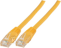 PATCHCORD RJ45 U/UTP 6 PVC CCA ŻÓŁ 5