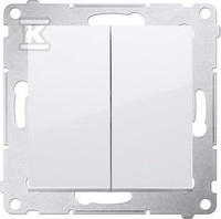 ŁĄCZ.ŚW.16A+RAM.GIPS /IP44 BIAŁA SIM