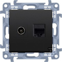 GN.1-KR.ANT.F+RJ45 KAT.5E CZARNY SIMON10