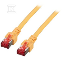 PATCHCORD RJ45 S/FTP 6 LSZH ŻÓŁ 5