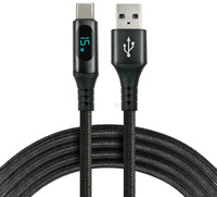 KABEL USB-A / USB-C LCD everActive CBB-2CBL 200cm 3A