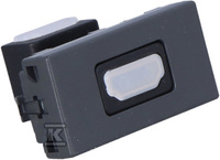 PŁYT.K45/2 HDMI-HDMI 22,5X45 GRAFIT