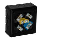 Puszka natynkowa z zaciskami 12 wlotów VIPLAST VP-41 CZARNA IP55 98x98x42mm 041-55
