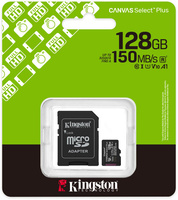 Karta pamięci microSD 128GB Kingston Canvas Select Plus microSDXC C10 UHS-1 128GB