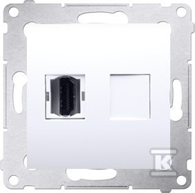 GN.HDMI MOD.+RAM.GIPS/IP44 BIAŁA SIMON5