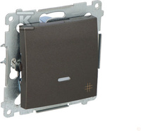 ŁĄCZNIK KRZYŻ.PODŚW.ANTRACYT SIMON54