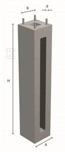 FUNDAMENT D16/100 (1000/260) 4XM20