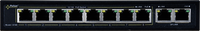 SWITCH POE PULSAR S108 10-PORTÓW (8xPoE + 2xUPLINK)  IEEE 802.3af/at, 48VDC / 30W/port (PoE+) 120W
