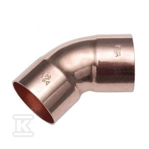 KOLANO 45o DWUKIELICHOWE 1/2 ACR