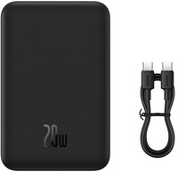 Powerbank Baseus Magnetic Mini PPCX150001 20000mAh 20W PD ŁADOWANIE INDUKCYJNE Qi USB-C KABEL USB-C