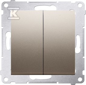 PRZ.PODW.+RAM.IP20/44 złoty mat SIMON54