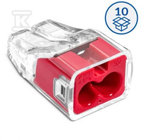 ZŁ.WTY.0,75-4MM2 2 TO.PRZ.CZER.(10 SZT)