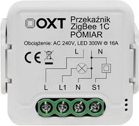 Moduł OXT przekaźnik 1 obw. pomiar 16A ZigBee TUYA T260P