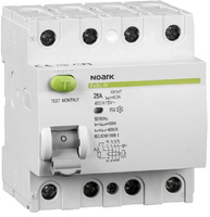 WYŁĄCZNIK RÓŻNICOWOPRĄDOWY, 6 KA, 40A, 30MA, 4P TYP AC EX9L-N Noark 108332