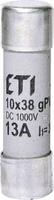 WKŁADKA CYLIND.CH10X38 GPV 13A/1000V DC