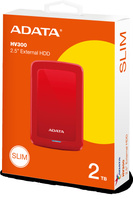 DYSK ZEWNĘTRZNY ADATA DashDrive HV300 2TB 2.5 USB3.1 Czerwony