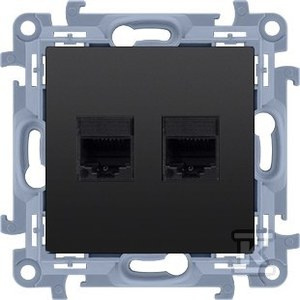 GN.2-KR.KOM.RJ45 KAT6+RAM.CZARNY SIMON10