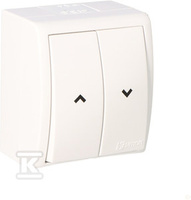 PRZYC.ŻALUZJ.N/T IP54 AQUARIUS BIAŁY