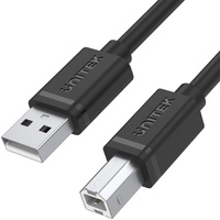 Unitek przewód USB 2.0 AM-BM 3M Y-C420GBK