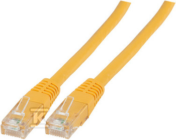 PATCHCORD RJ45 U/UTP 6 PVC CCA ŻÓŁ 5