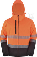 KURTKA SOFTSHELL HI-VI (FLUO) POMARAŃ X