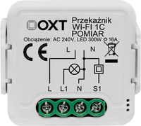 Moduł OXT przekaźnik 1 obwód pomiar 16A WIFI TUYA