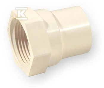 ZŁĄCZKA NAKR Z USZCZELKĄ KW/GW 1 PVC-