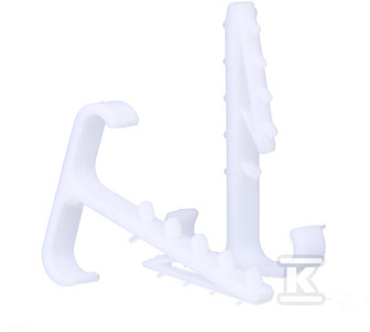 UCHWYT DO PRZEWODÓW PŁASKICH, PODWÓJNY UWT-2 (100szt.)