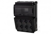 ROZDZ.STAC.LAGO 10M 6X230V CZARNY