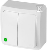 ŁĄCZ.ŚWIECZNIKOWY N/T IP20 BIAŁY BER