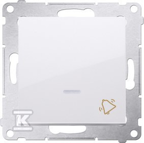 PRZ.DZWON.PODŚ.+RAM.GIPS/IP44 BI.SIMON5