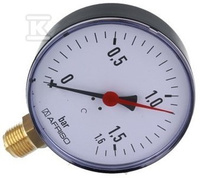 MANOMETR RF100 PIONOWY 1/2" 0-1,6BAR