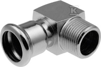 KOLANO 18XR1/2GZ KRÓTKIE STEEL PRESS