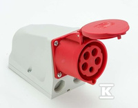 GN.STAŁE 32A/5P/400V PRZELOT.IP67
