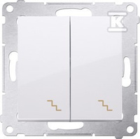 ŁĄCZ.SCH.PODW.PODŚW.+RAM.IP44 BI.SIMO