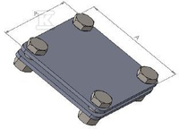 ZŁĄCZE KRZYŻOWE DO BEDN.B=40MM (2 PŁ