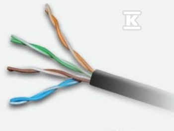 UTP KABEL 4PR KAT.5E OUTDOOR ŻELOWANY