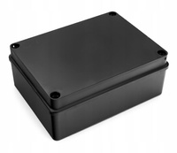 Puszka hermetyczna 190 x 140 x 70 bez dławików IP65 bezhalogenowa, czarna PAWBOL S-B416C