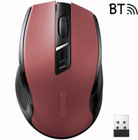 Mysz optyczna Ugreen MU006 bezprzewodowa USB 2.4GHz / Bluetooth 5.0 4000 DPI - czarna