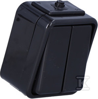 ŁĄCZNIK ŚWIECZNIKOWY IP44 CEDAR CZARN